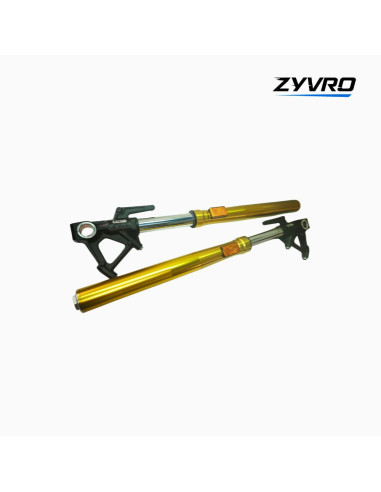 Brazo de horquilla dorada izquierda